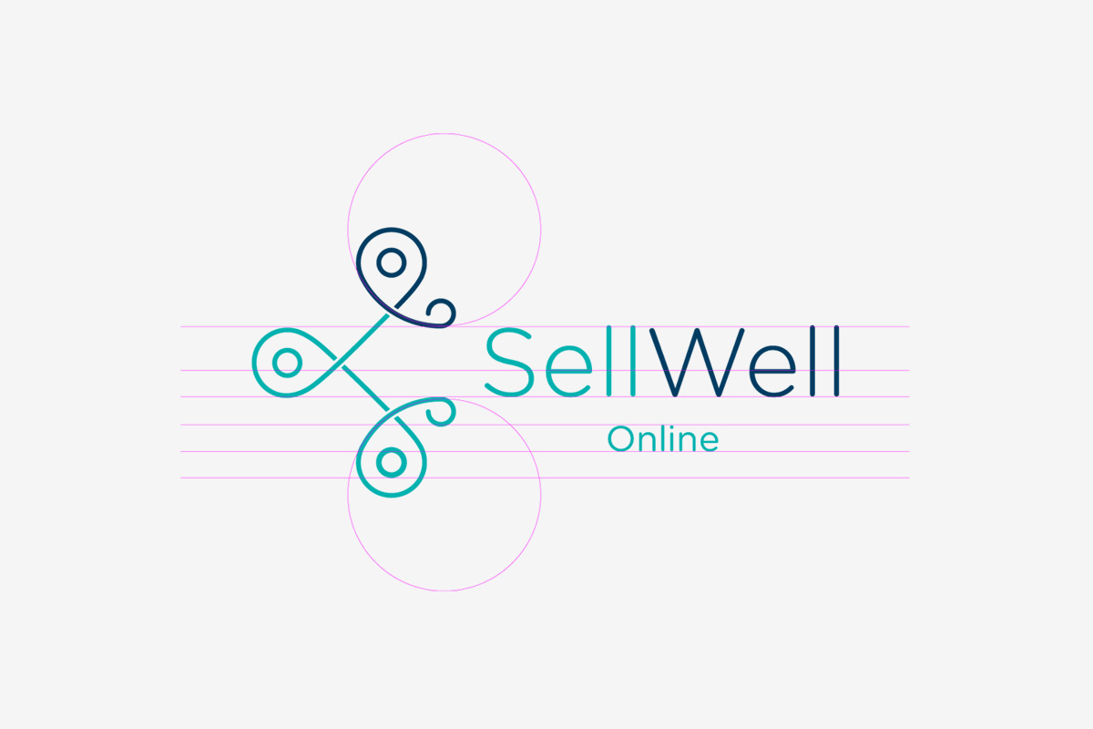 SellWell Online - Logo on White
